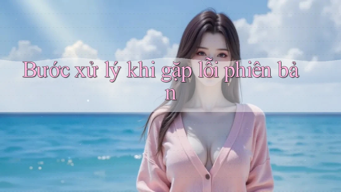 Bước xử lý khi gặp lỗi phiên bản