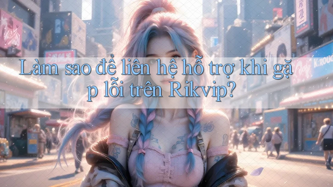 Làm sao để liên hệ hỗ trợ khi gặp lỗi trên Rikvip?
