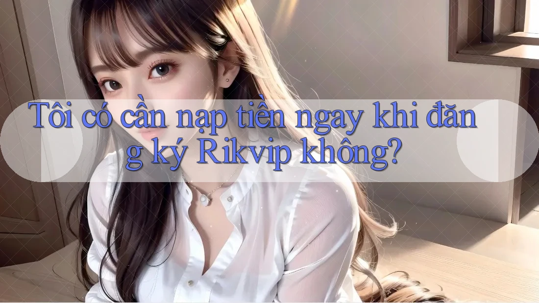 Tôi có cần nạp tiền ngay khi đăng ký Rikvip không? Tôi có cần nạp tiền ngay khi đăng ký Rikvip không?